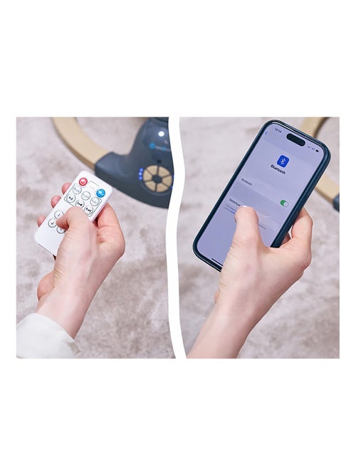 Balancelle bébé /transat électrique connécté Alphaavec capote + moustiquaire - Kiabi