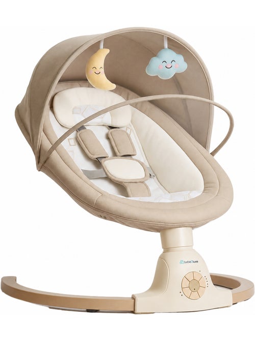 Balancelle bébé /transat électrique connéctée AVA avec capote + moustiquaire - Kiabi