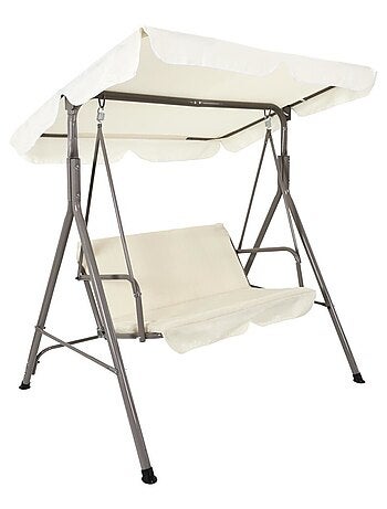 Balancelle beige en métal