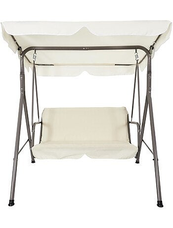 Balancelle beige en métal