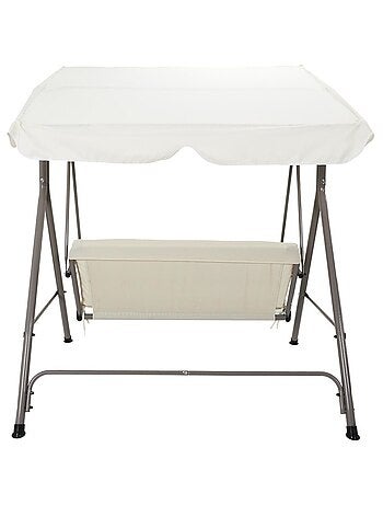 Balancelle beige en métal