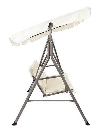 Balancelle beige en métal