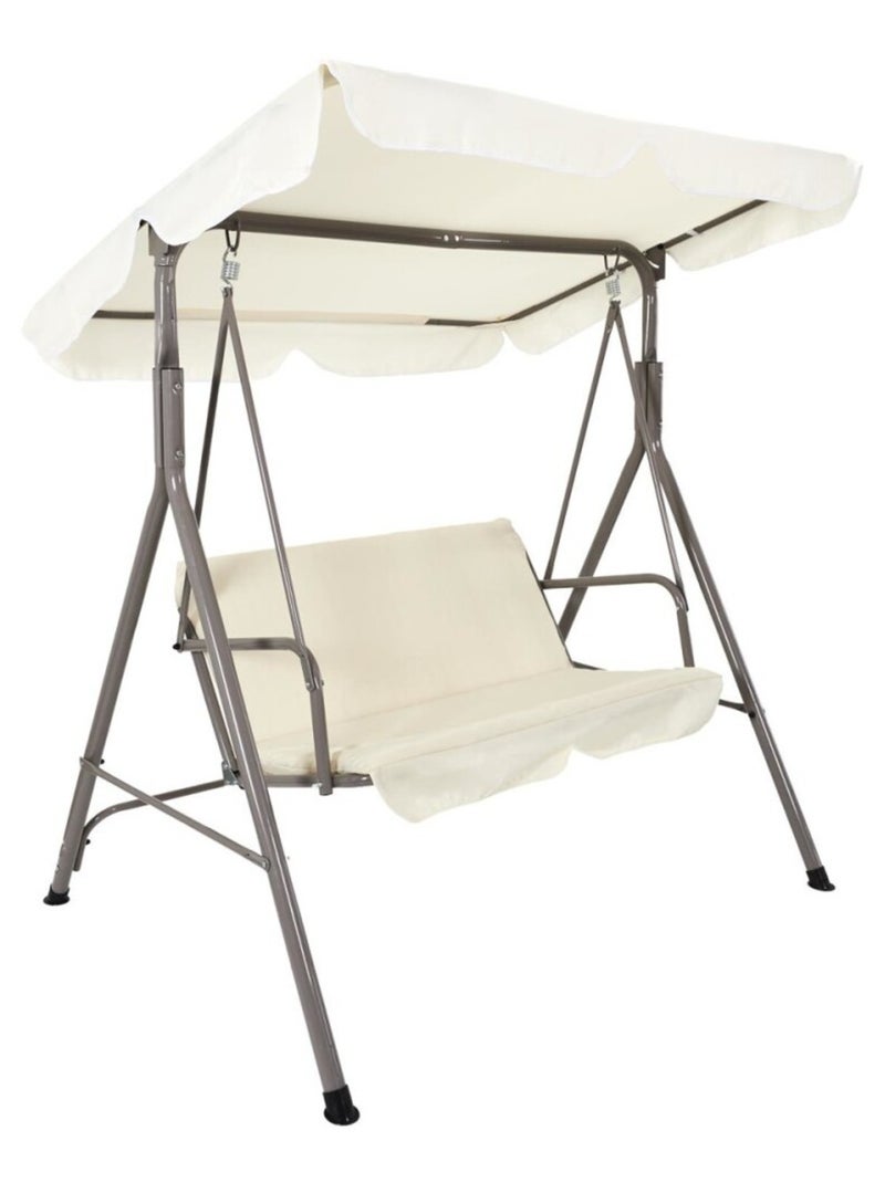 Balancelle beige en métal Beige - Kiabi