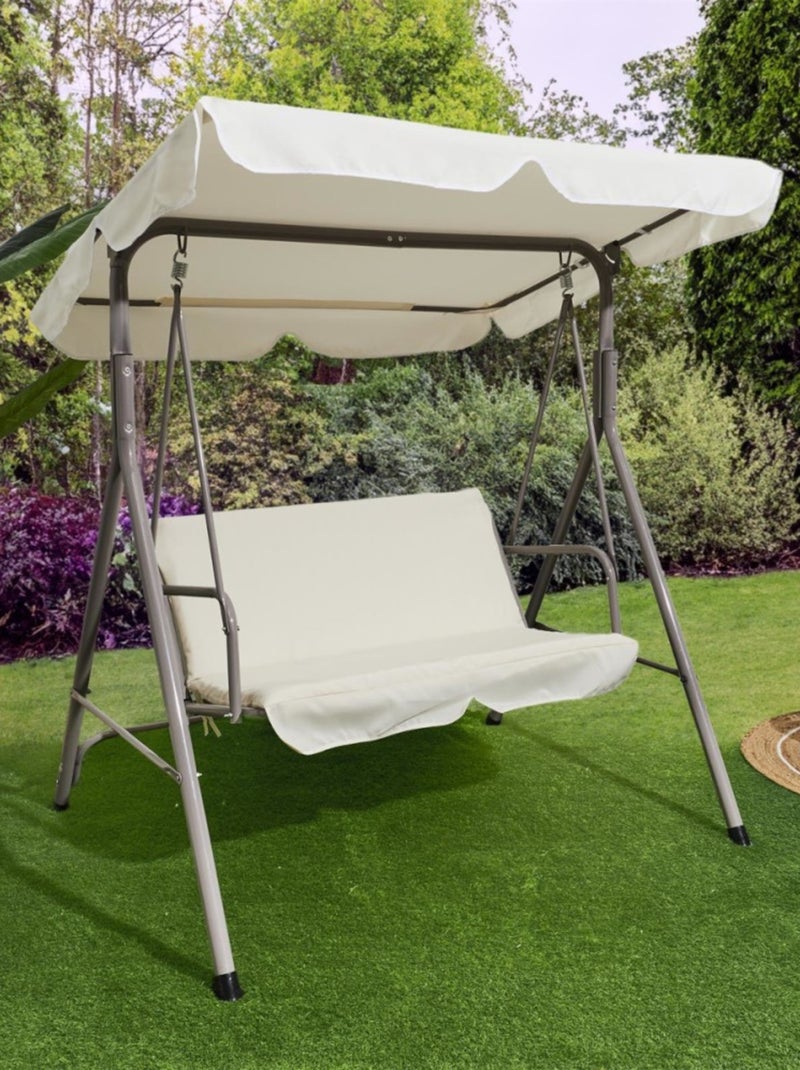 Balancelle beige en métal Beige - Kiabi
