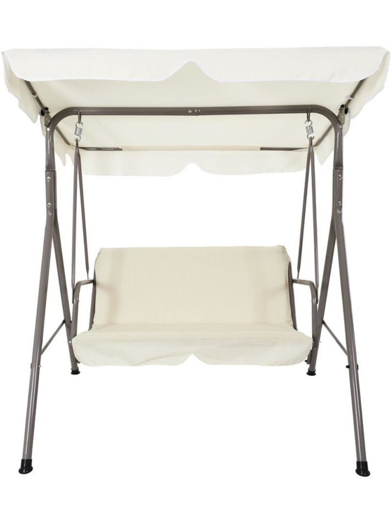 Balancelle beige en métal Beige - Kiabi