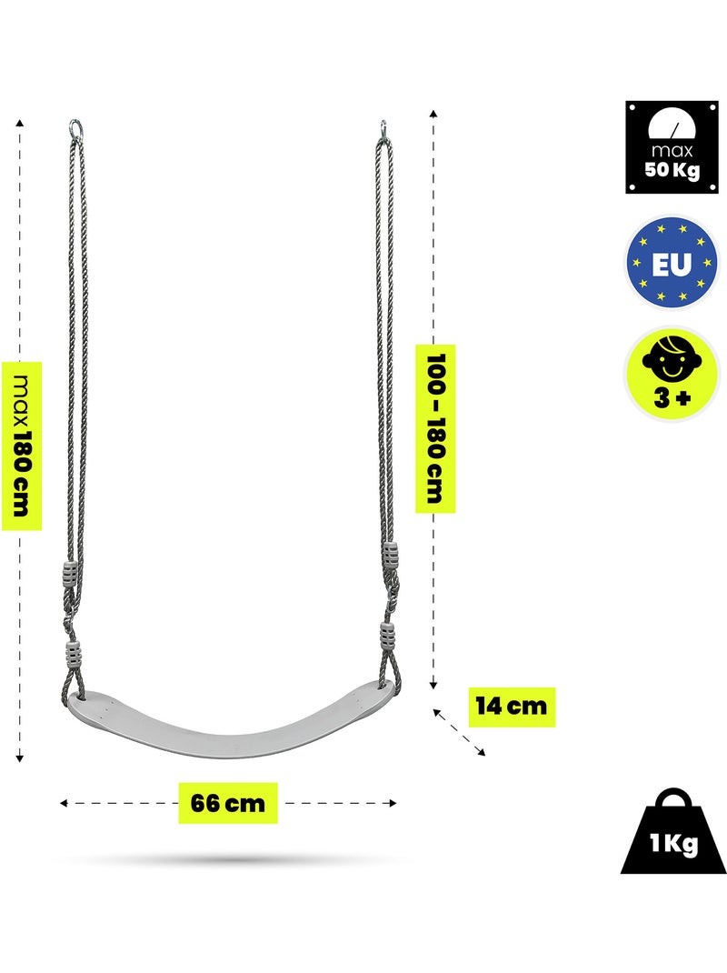 Balancelle de jardin HyperMotion avec siège EVA réglable pour enfant Gris - Kiabi