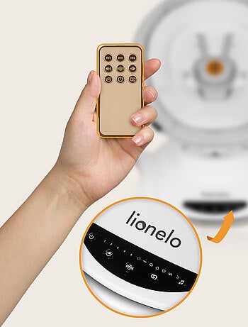 Balancelle Électrique 360° LIONELO Bella - Léger - 12 mélodies - 6 modes - Télécommande