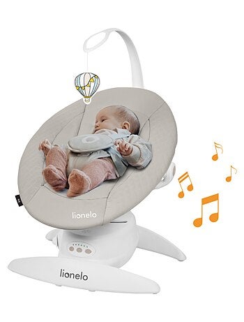 Balancelle Électrique 360° LIONELO Iris - Transat - Léger - 12 mélodies - 3 modes - 5 vitesse