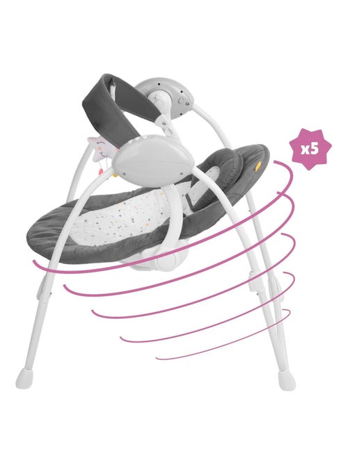 Balancelle Electrique Bébé Moonlight - Arche de jeux inclus - Berceuses, 'Badabulle' - Kiabi