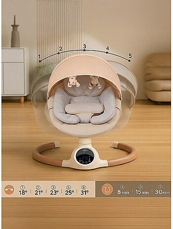 Balancelle électrique / transat bébé ALPHA Beige