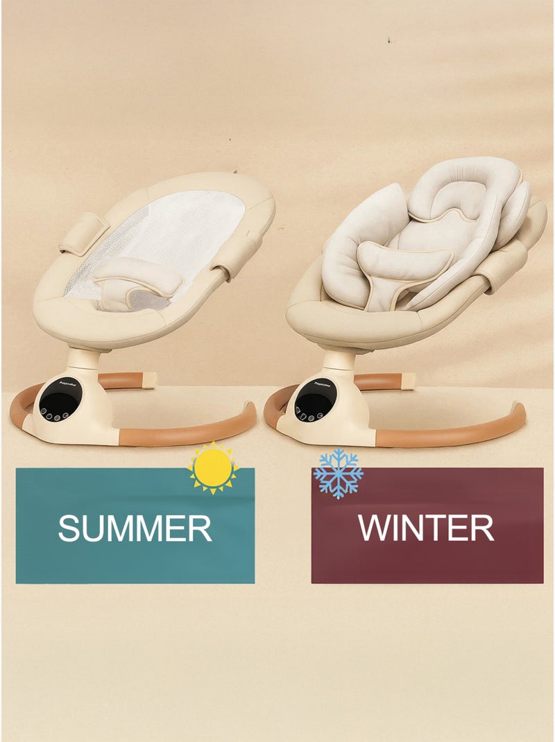 Balancelle électrique / transat bébé ALPHA Beige Beige - Kiabi