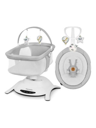 Balancelle et Nacelle Électrique 360° LIONELO Bella Set - 12 mélodies - 6 modes - Télécommande
