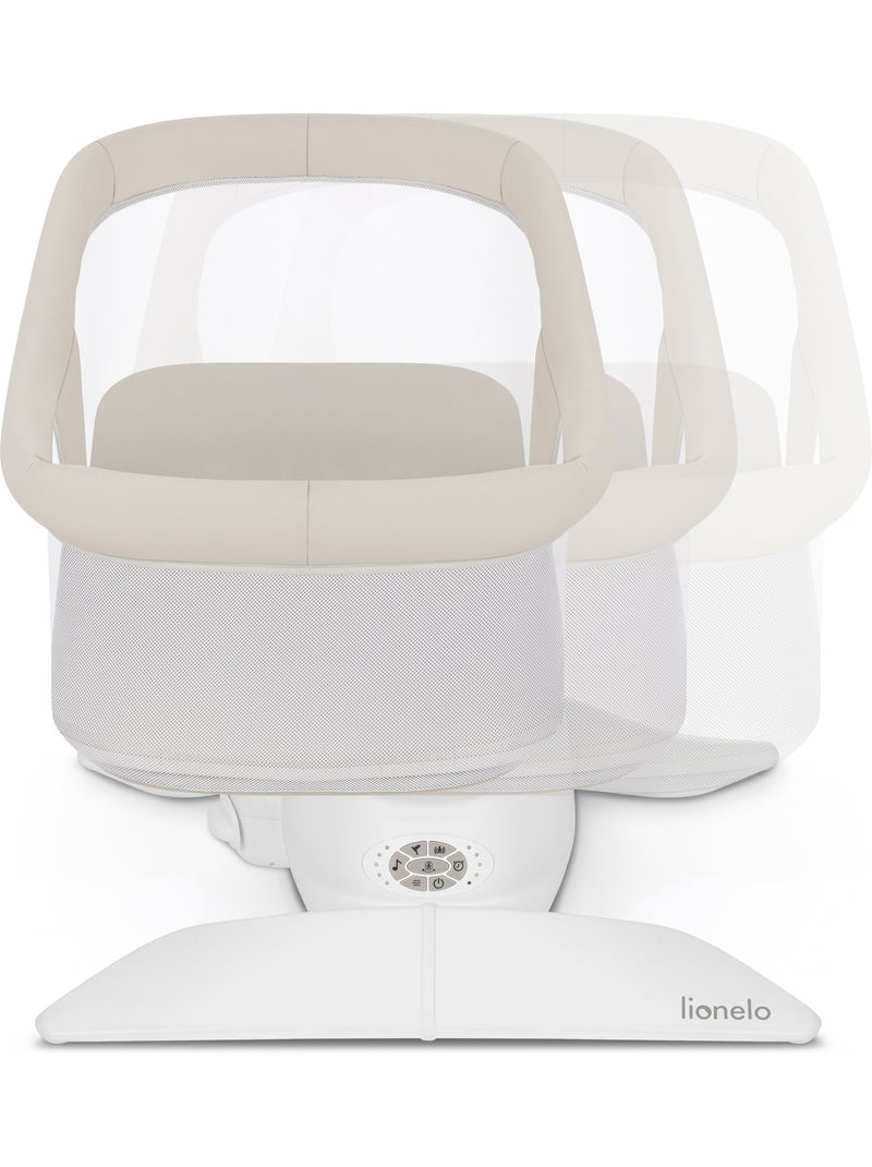 Balancelle et Nacelle Électrique LIONELO Vivi Set - 12 mélodies - 3 modes - Télécommande Beige - Kiabi