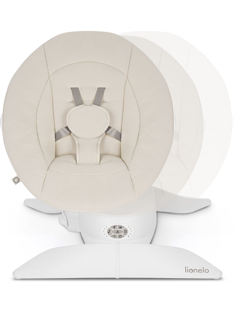 Balancelle et Nacelle Électrique LIONELO Vivi Set - 12 mélodies - 3 modes - Télécommande Beige - Kiabi