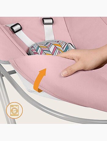 Balancelle et transat LIONELO Otto - Sons nature - 5 vitesses de balancement - Pliage compact