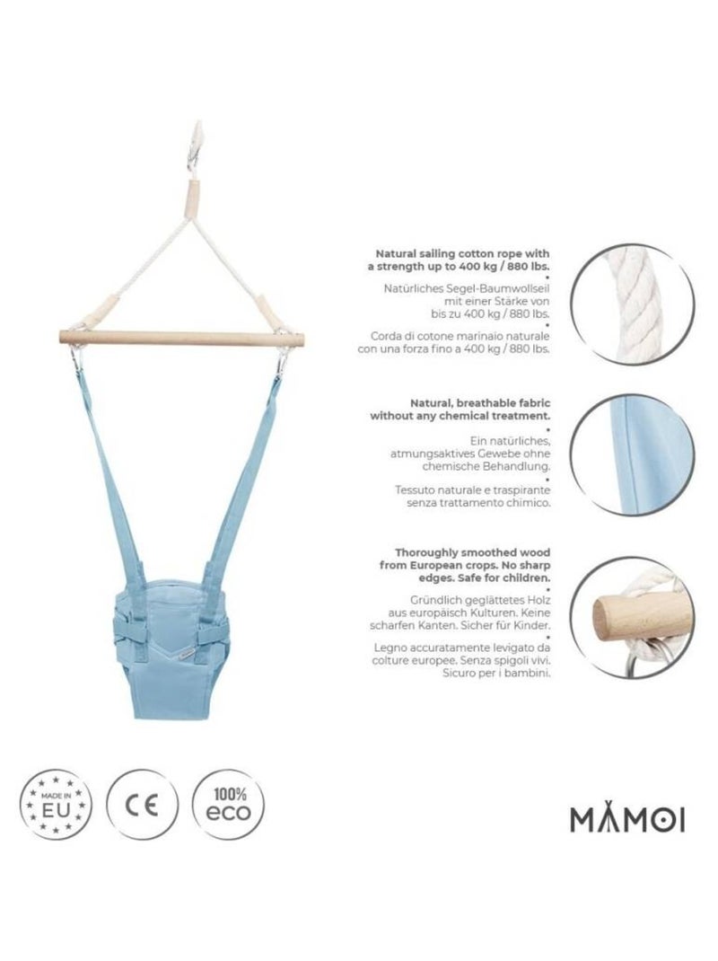 Balancelle suspendue bébé  Jumper (6- 24 mois) avec harnais et crochet Bleu - Kiabi