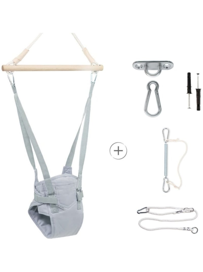Balancelle suspendue bébé MAMOI Jumper (6- 24 mois) avec harnais et crochet Rose - Kiabi