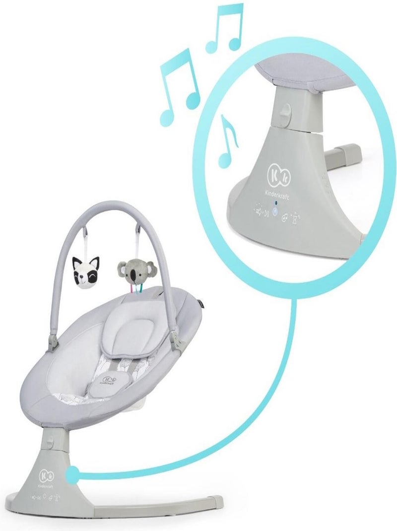 Balancelle transat bébé modèle pratique et confortable Gris - Kiabi