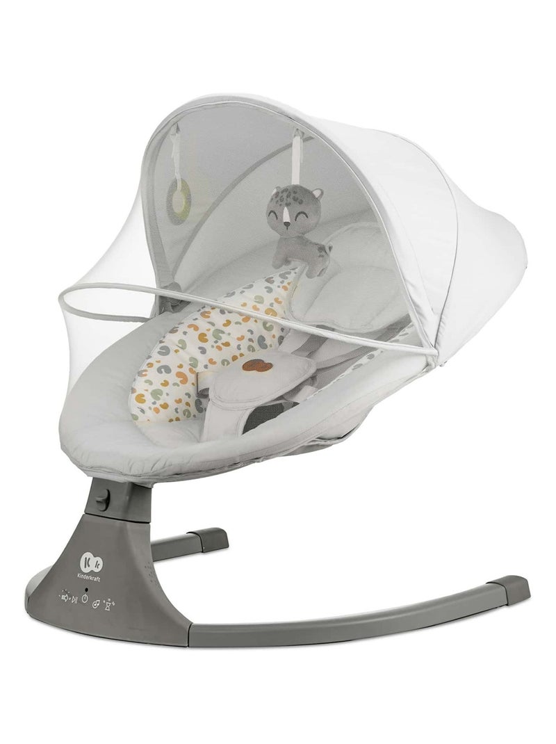 Balancelle transat électrique 2en1 2 clair modèle pratique et con Gris clair - Kiabi