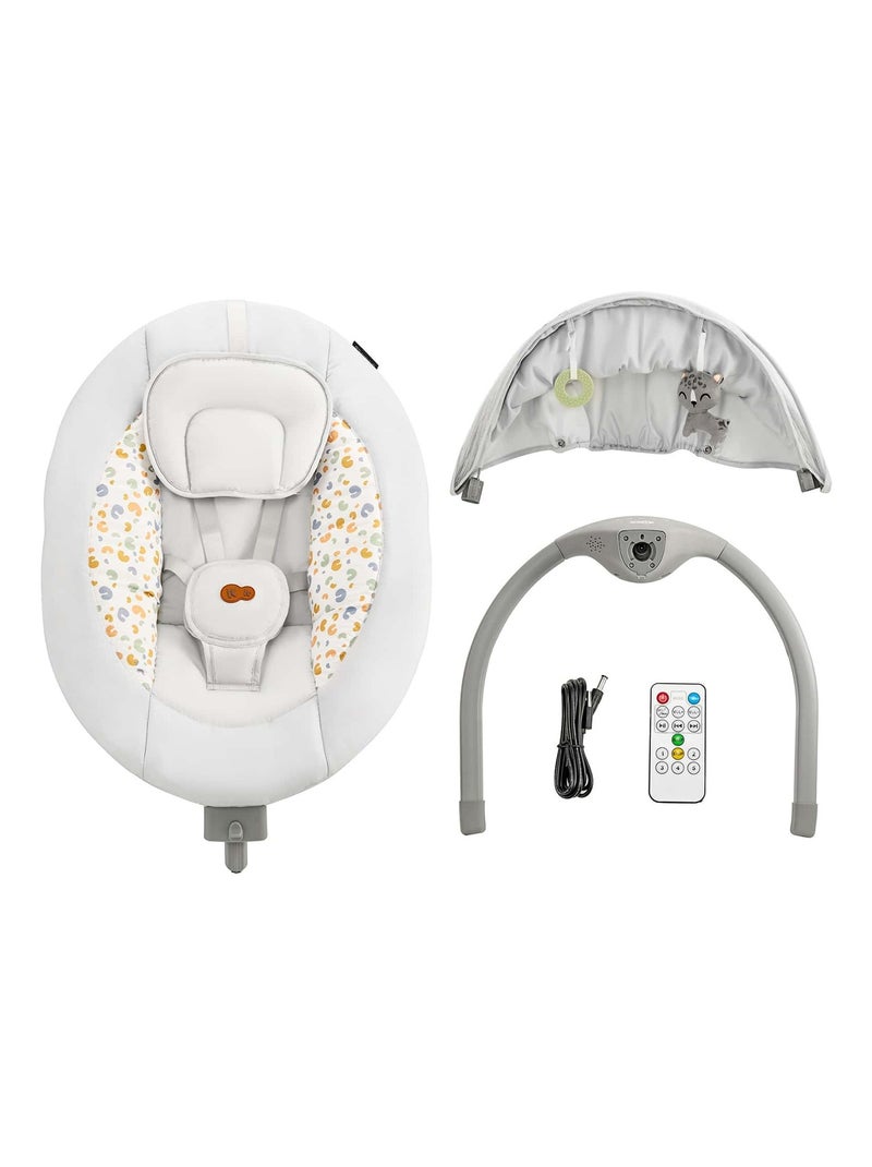 Balancelle transat électrique 2en1 2 clair modèle pratique et con Gris clair - Kiabi