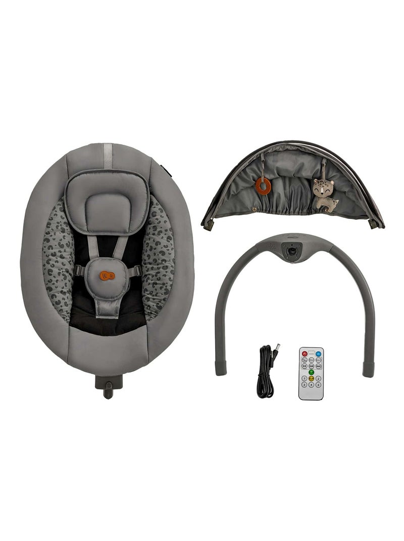 Balancelle transat électrique 2en1 2 foncé modèle pratique et con Gris foncé - Kiabi