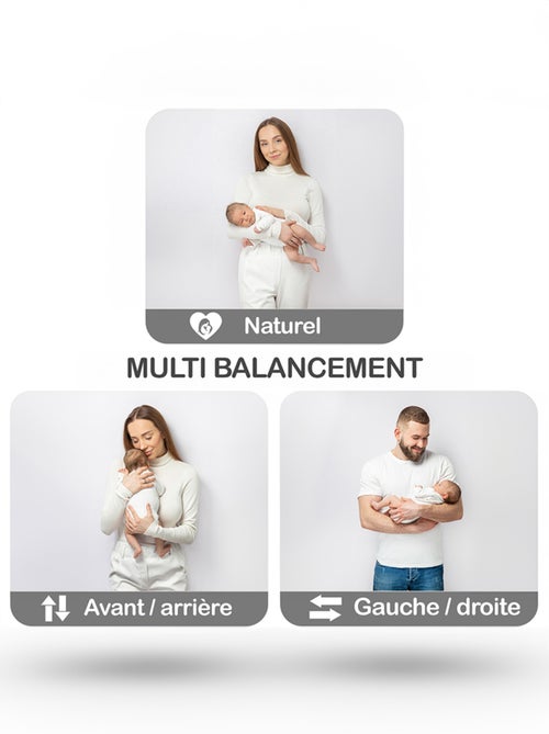 Balancelle / transat electrique bebe Emy de BEBELUXE Balancement naturel - Kiabi