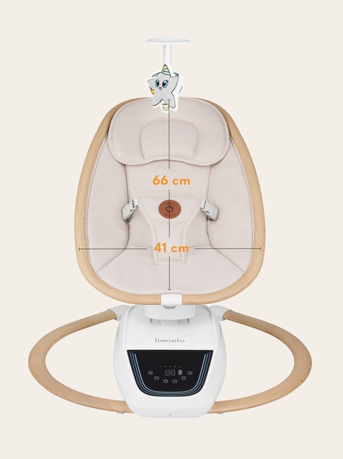 Balancelle Transat Électrique LIONELO Olivia - 5 mouvements - 180° - Télécommande - Mélodies - Kiabi