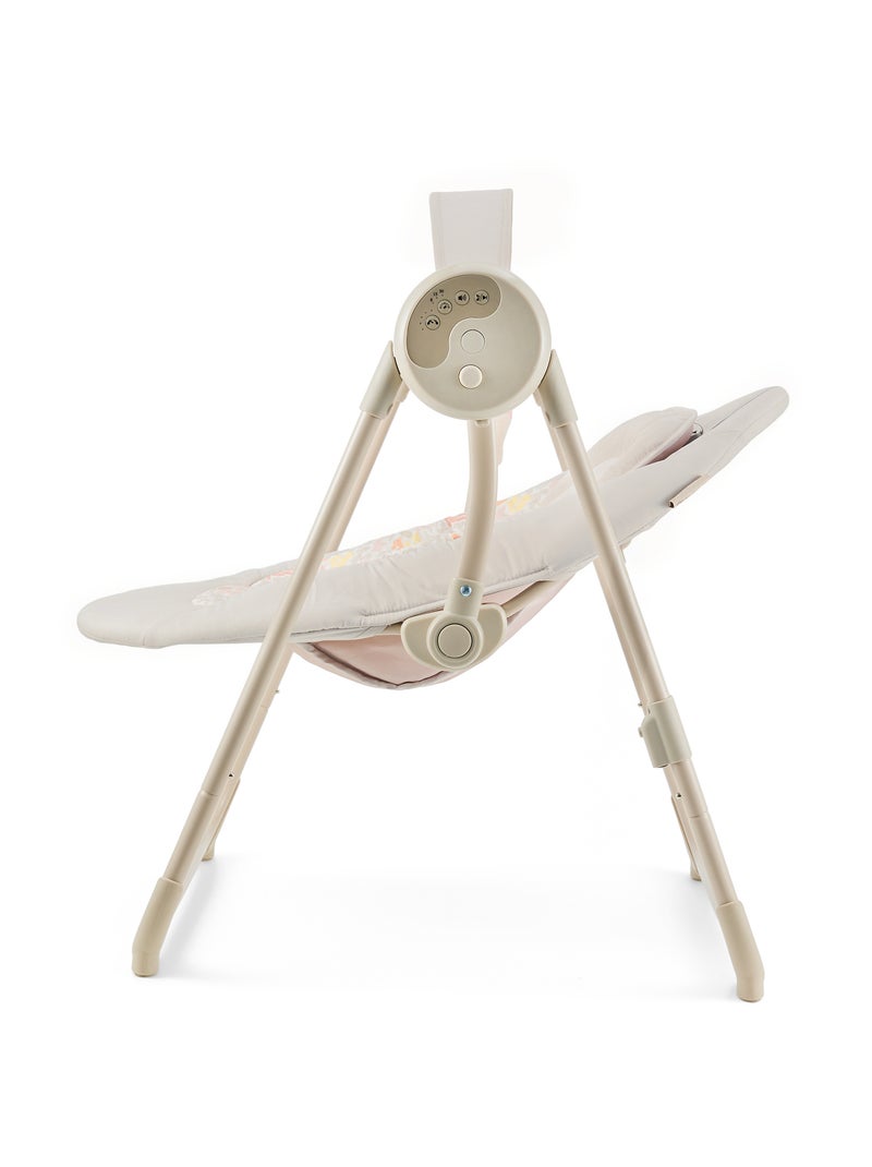 Balancelle-transat Kinderkraft SWINGEE avec 5 vitesses, 8 mélodies, pliable et légère Beige - Kiabi