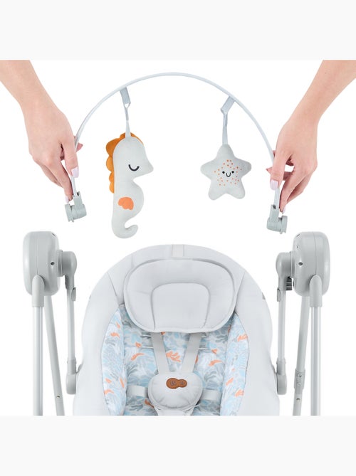 Balancelle-transat Kinderkraft SWINGEE avec 5 vitesses, 8 mélodies, pliable et légère - Kiabi