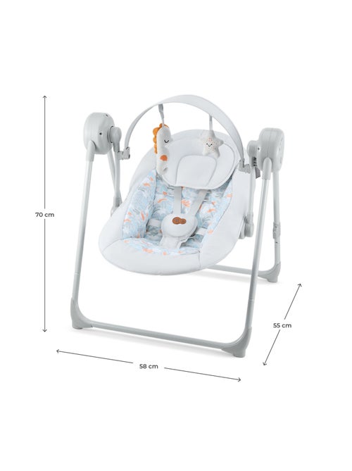 Balancelle-transat Kinderkraft SWINGEE avec 5 vitesses, 8 mélodies, pliable et légère - Kiabi