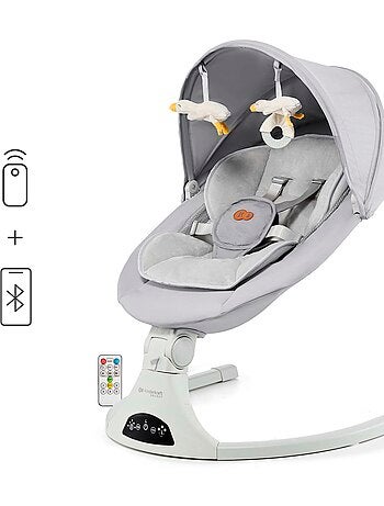 Balancelle-transat Kinderkraft TULSY électrique avec 5 vitesses, Bluetooth, télécommande et USB