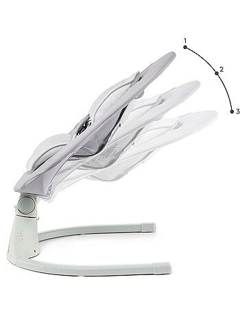 Balancelle-transat Kinderkraft TULSY électrique avec 5 vitesses, Bluetooth, télécommande et USB