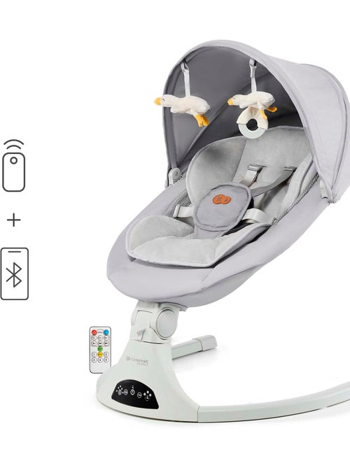 Balancelle-transat Kinderkraft TULSY électrique avec 5 vitesses, Bluetooth, télécommande et USB - Kiabi
