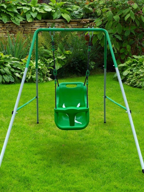 Balançoire bébé +6 mois jusqu'à 25 kg avec Ceinture de sécurité, Hauteur réglable - Kiabi