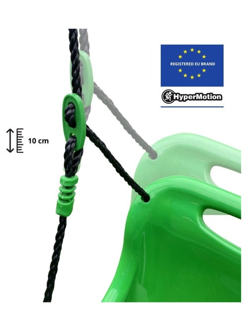 Balançoire bébé +6 mois jusqu'à 25 kg avec Ceinture de sécurité, Hauteur réglable - Kiabi