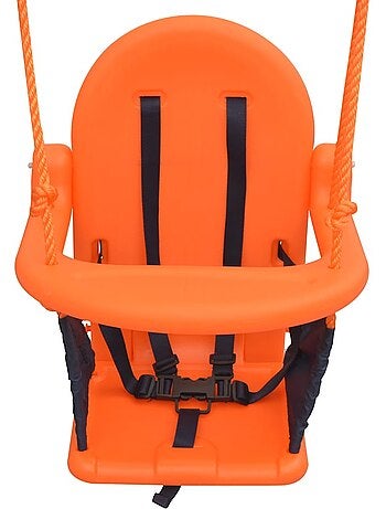 Balançoire bébé cadre acier siège ergonomique et harnais vidaxl