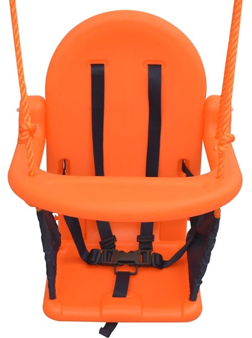 Balançoire bébé cadre acier siège ergonomique et harnais vidaxl - Kiabi