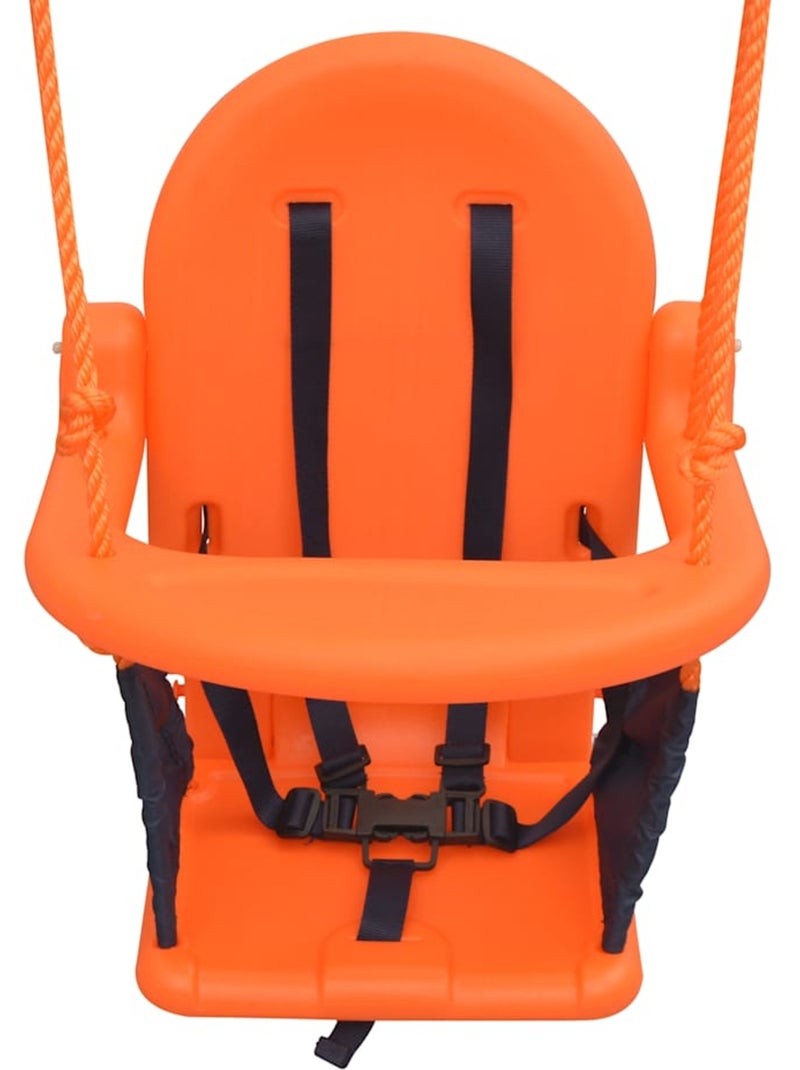 Balançoire bébé cadre acier siège ergonomique et harnais vidaxl Multicolore - Kiabi