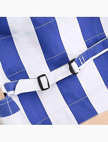 Balançoire bébé en coton et bois avec barre de sécurité vidaxl