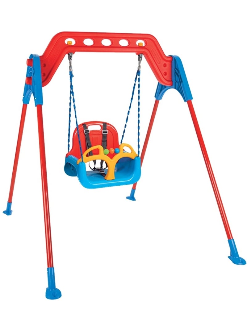 Balançoire bébé Swing avec siège à bascule Rouge - Kiabi