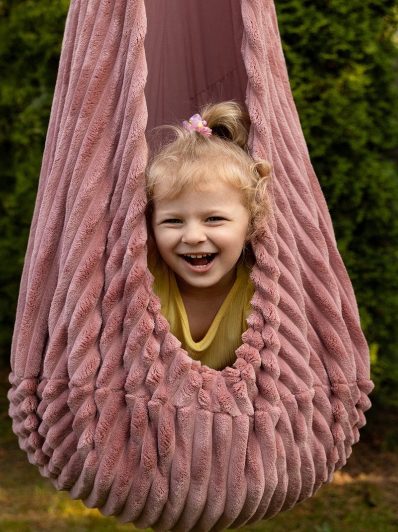 Balançoire Cocoon pour enfants – Churros- ROSE Rose - Kiabi