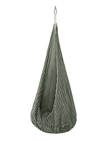 Balançoire Cocoon pour enfants – Churros- VERT OLIVE
