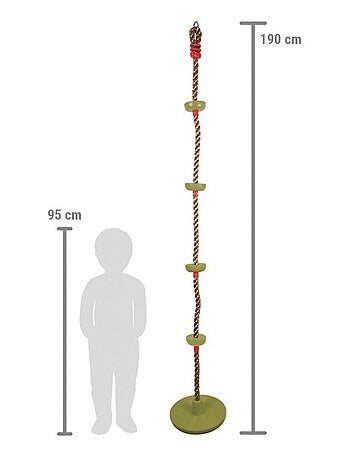 Balançoire d'escalade 2 en 1