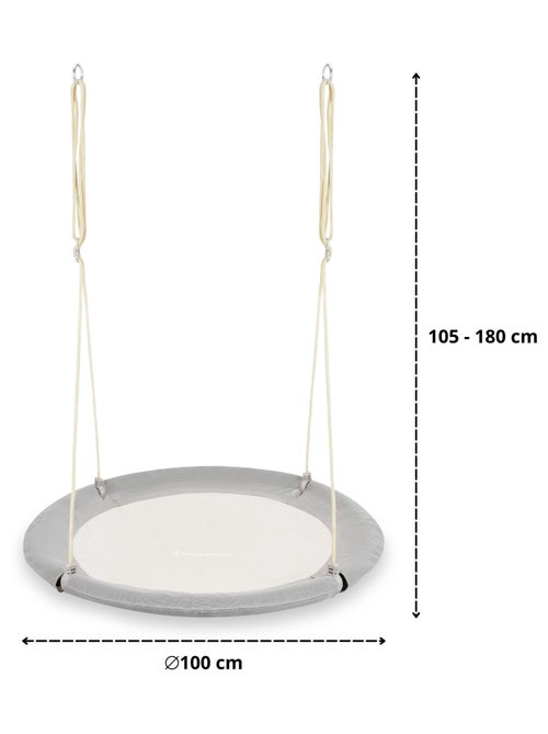 Balançoire Enfant 100 cm & Adulte Charge max 150 Kg - Nid d'Oiseau - Confort & Sécurité - Kiabi