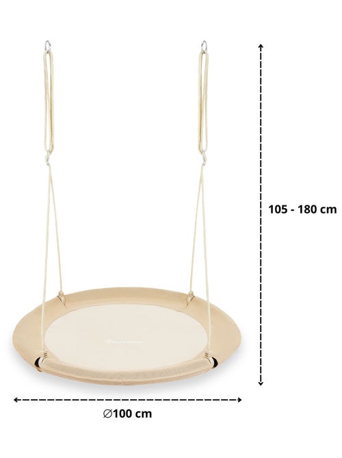 Balançoire Enfant & Adulte - Nid d'Oiseau 100cm - Charge 150 kg - Confort & Sécurité - Kiabi