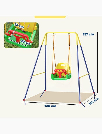 Balançoire évolutive 3 phases acier