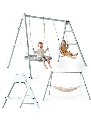 Balançoire HyperMotion 4 en 1 avec hamac, balançoire et nid-de-pie