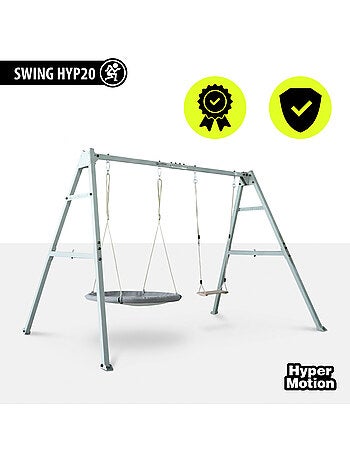 Balançoire HyperMotion 4 en 1 avec hamac, balançoire et nid-de-pie