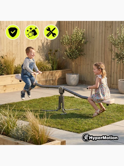 Balançoire Jardin 2-en-1 HyperMotion - Poutre Équilibre & Rotation 360° - 70kg - Kiabi