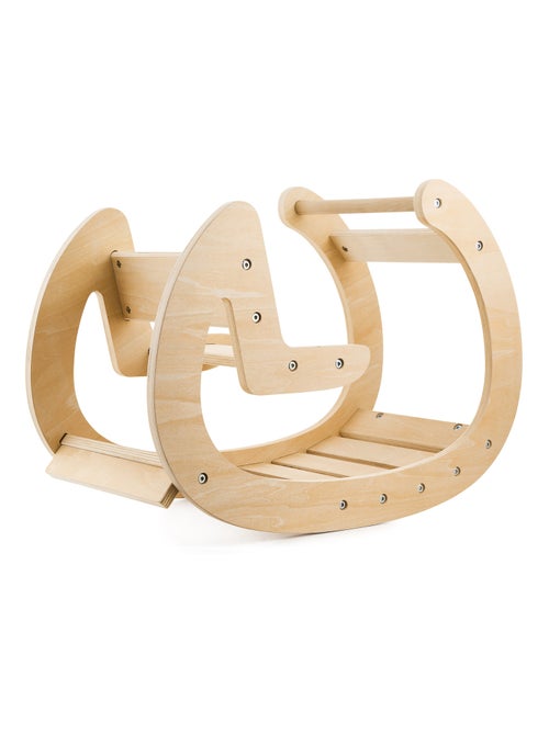 Balançoire Montessori bois chaise à bascule 12m Mamabrum - Kiabi